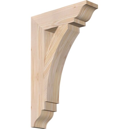 Ekena Millwork Thorton Traditional Smooth Bracket, Douglas Fir, 3 1/2"W x 14"D x 22"H BKT04X14X22THR01SDF